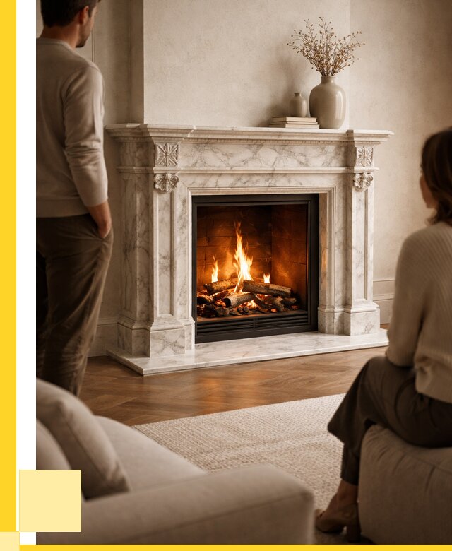 Мраморные камины под ключ в Азнакаеве от 256550 р. | ЭриданЗнк