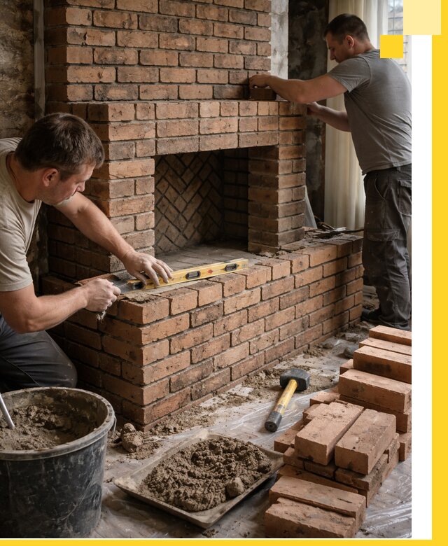 Изготовление и установка кирпичных каминов в Азнакаеве