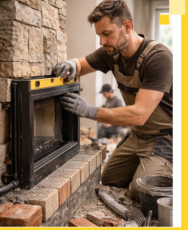 Дровяные камины под ключ в Азнакаеве: монтаж, обустройство