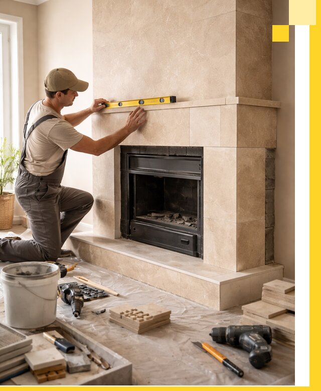 Установка и монтаж каминов в частном доме под ключ в Азнакаеве