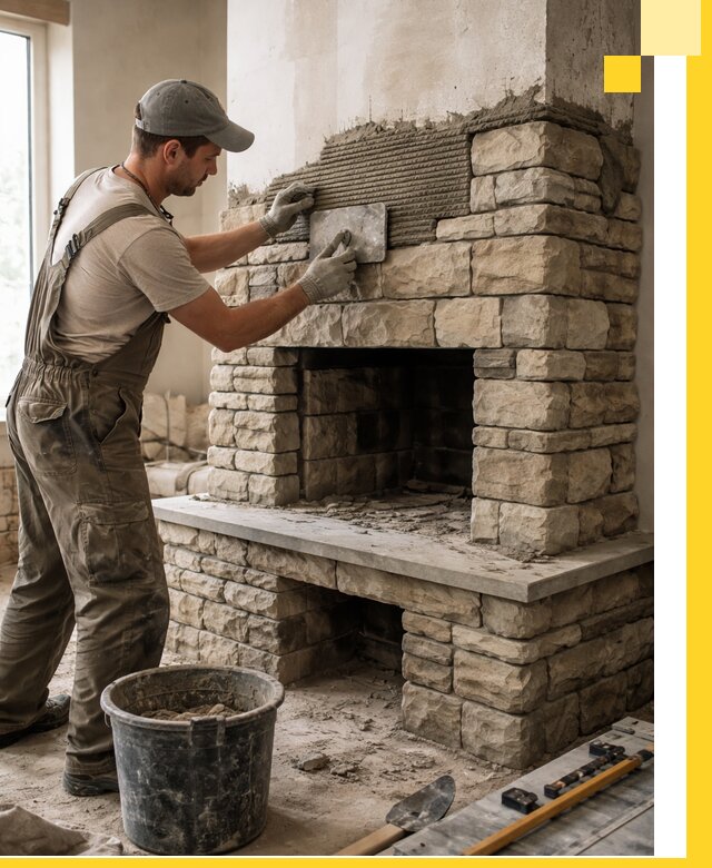 Строительство каминов под ключ в Азнакаеве от проектирования до монтажа