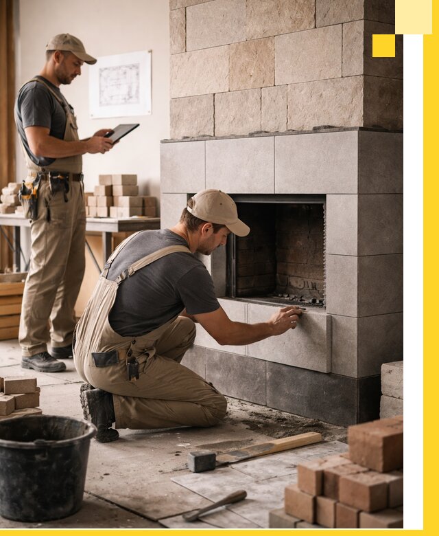 Индивидуальные проекты каминов и каминных систем в Азнакаеве