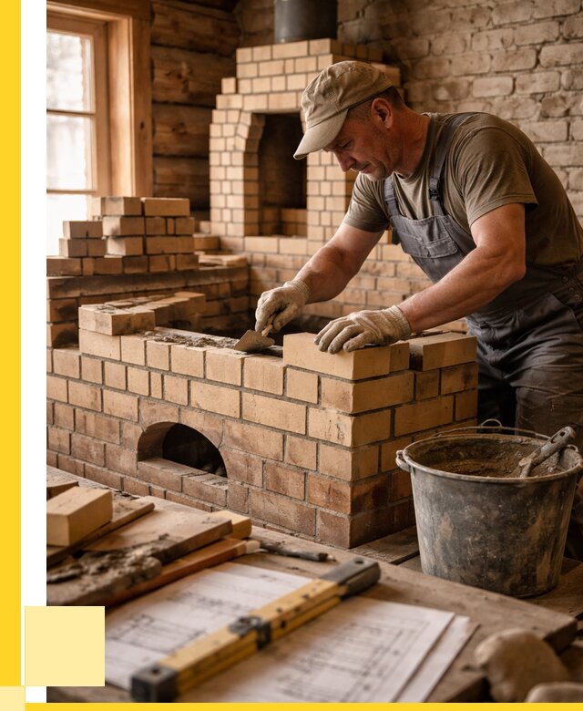 Кладка печей из кирпича в Азнакаеве цены от 30786 р. - ЭриданЗнк