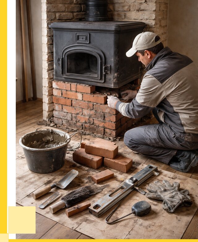 Ремонт печей в Азнакаеве от 12314 р., услуги печника ЭриданЗнк