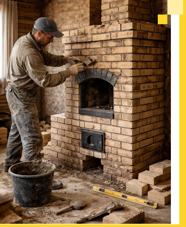 Кирпичные печи под ключ в Азнакаеве: проектирование и кладка