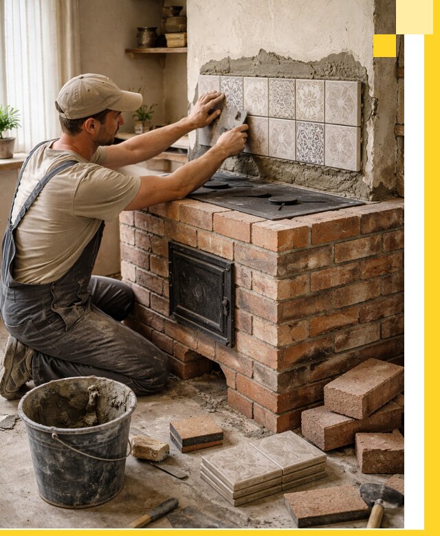 Печи с плитой на заказ монтаж гарантия и сервис в Азнакаеве