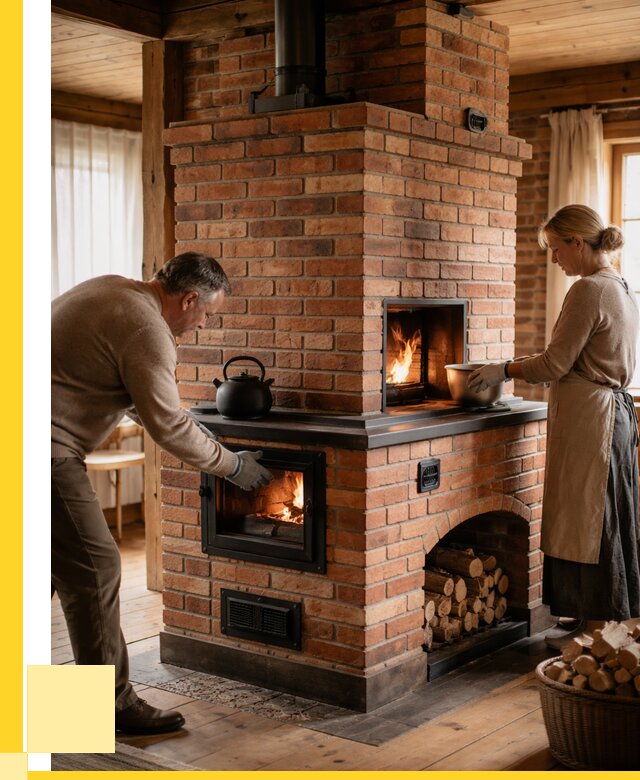 Печи для загородного дома под ключ в Азнакаеве от 82096 р. | ЭриданЗнк