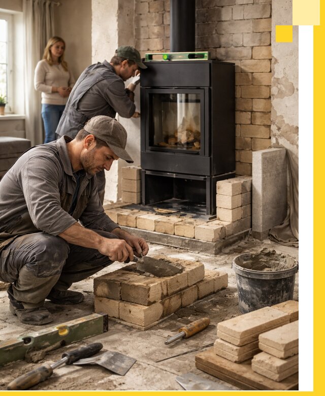 Печи и камины под ключ: проект, установка в Азнакаеве