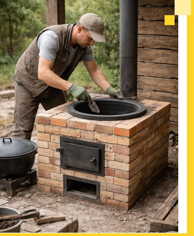 Изготовление и установка печей для казана в Азнакаеве под ключ