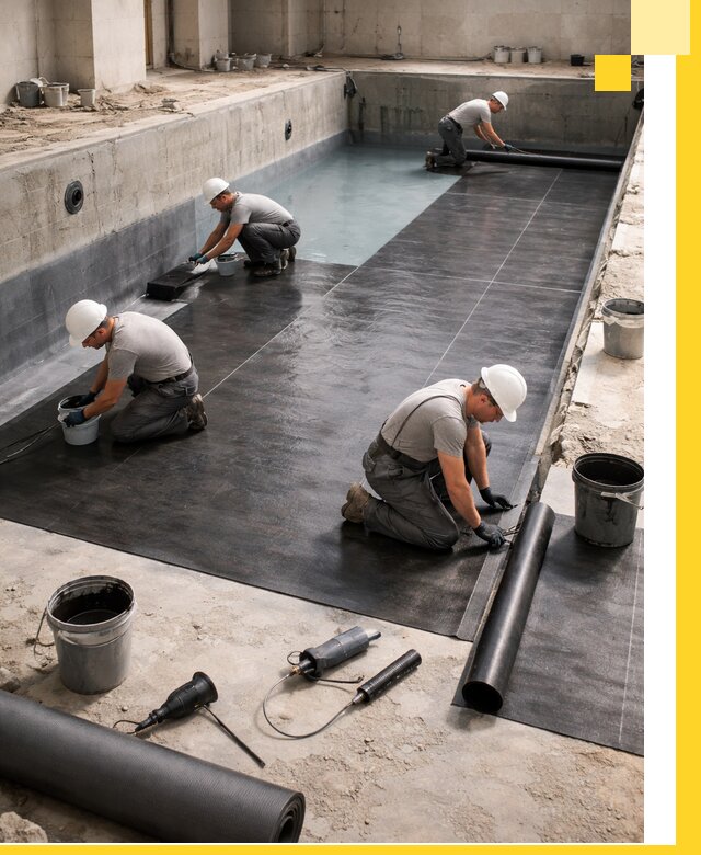 Профессиональная гидроизоляция бассейнов и чаш в Азнакаеве под ключ