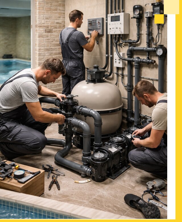 Комплексное оборудование для бассейнов под ключ в Азнакаеве