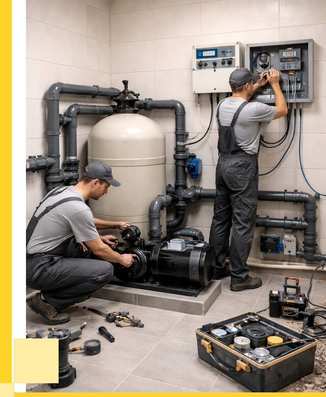 Монтаж оборудования для бассейнов в Азнакаеве от 41048 р. | ЭриданЗнк