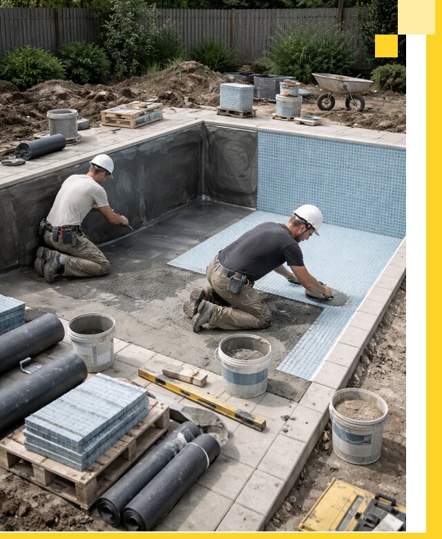 Проектирование и строительство стационарных бассейнов в Азнакаеве