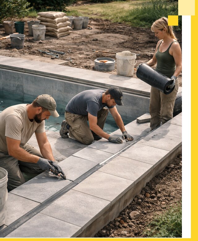 Строительство и монтаж уличных бассейнов под ключ в Азнакаеве