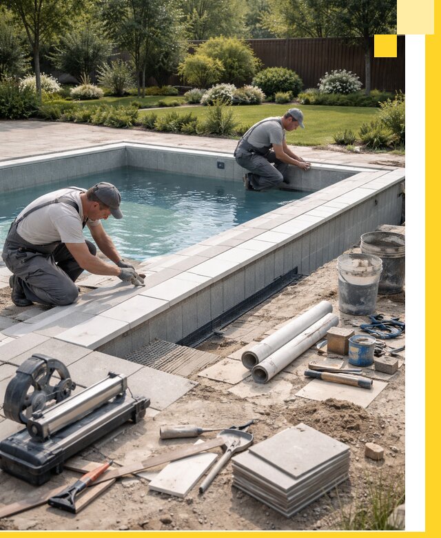 Строительство открытых бассейнов под ключ в Азнакаеве профессионально