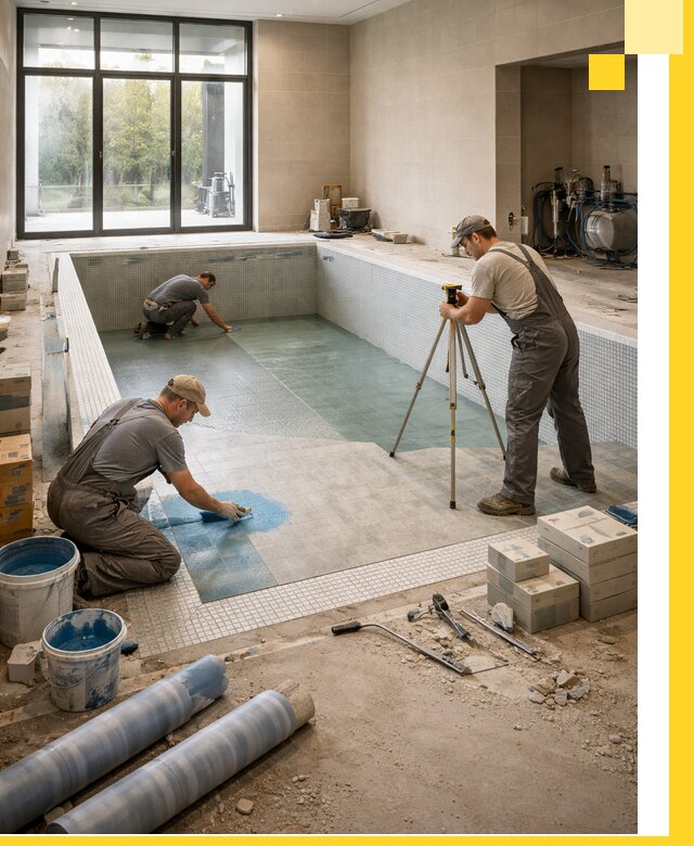 Проект и строительство закрытых бассейнов в Азнакаеве под ключ