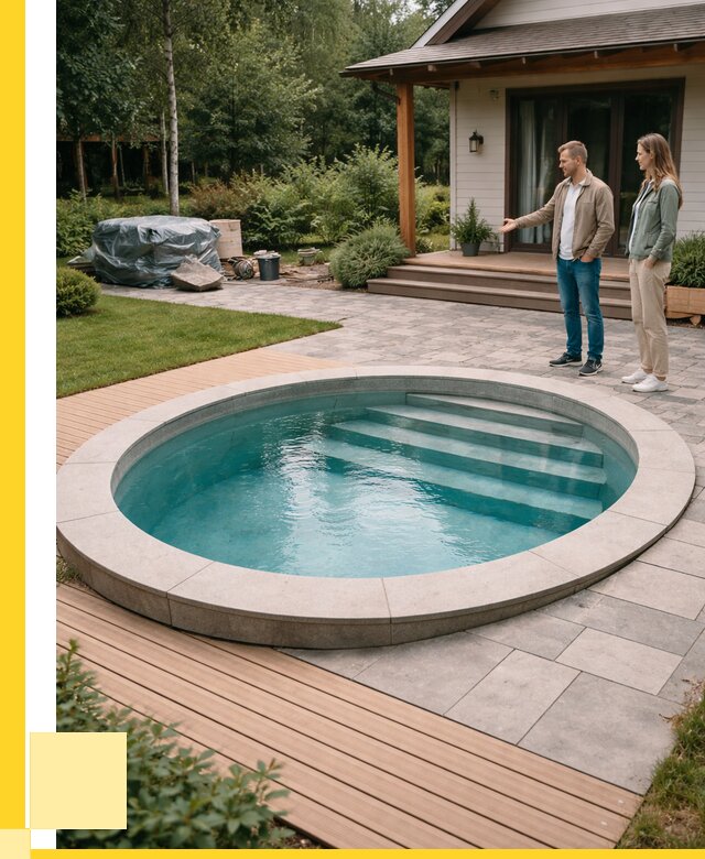 Бассейн на даче под ключ в Азнакаеве от 205240 р., ЭриданЗнк