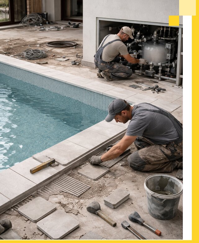 Строительство и монтаж бассейнов в коттедже в Азнакаеве