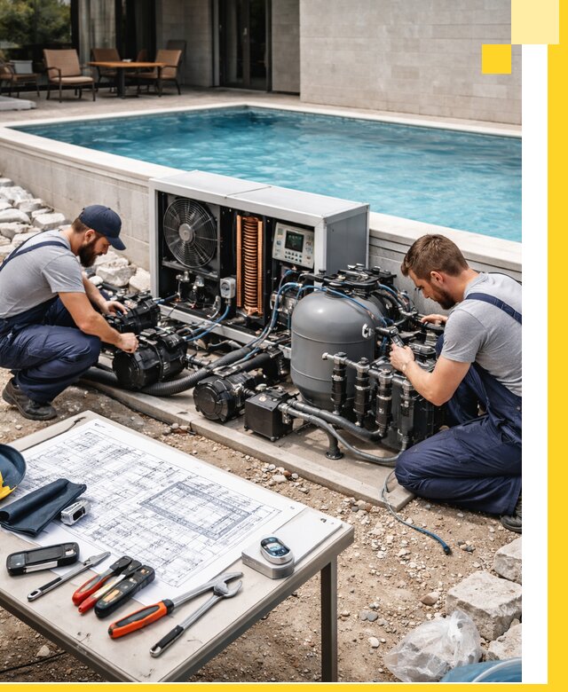 Проектирование и монтаж бассейнов с подогревом в Азнакаеве