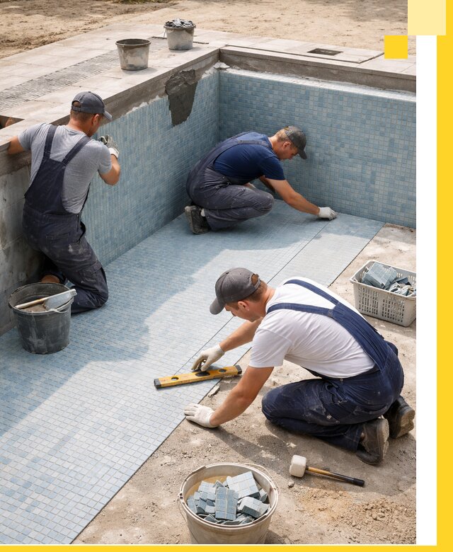 Укладка и установка плитки для бассейнов под ключ в Азнакаеве