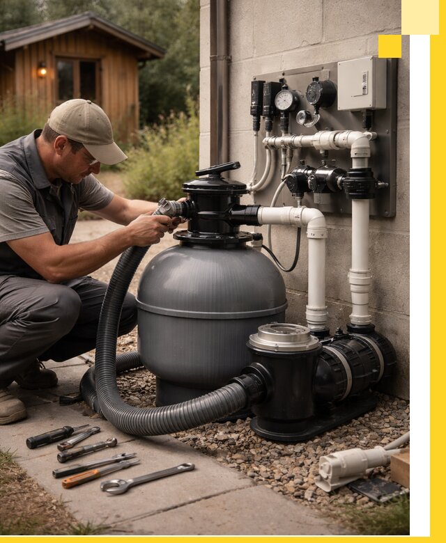 Продажа и монтаж фильтров и насосов для бассейнов в Азнакаеве