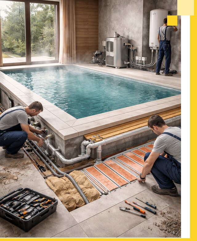 Проектирование и строительство тёплых бассейнов в Азнакаеве