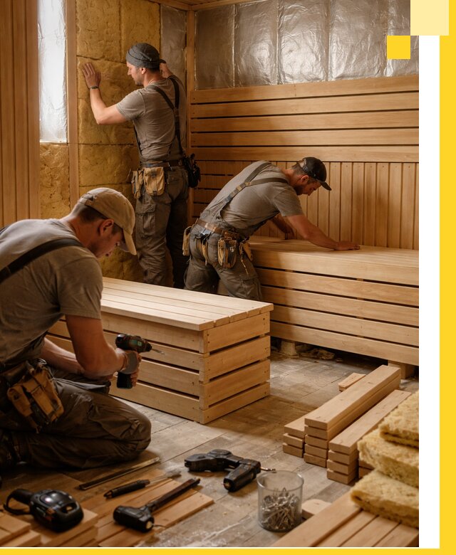 Профессиональное строительство саун под ключ в Азнакаеве