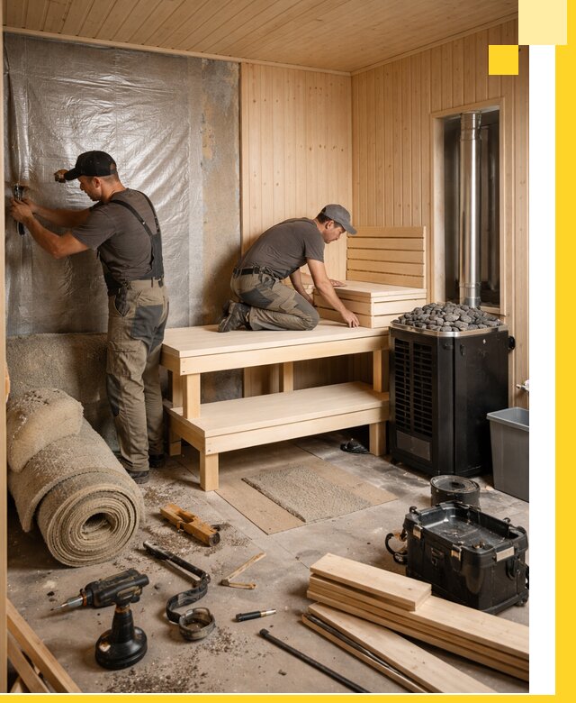 Проекты саун под ключ в Азнакаеве дизайн и строительство