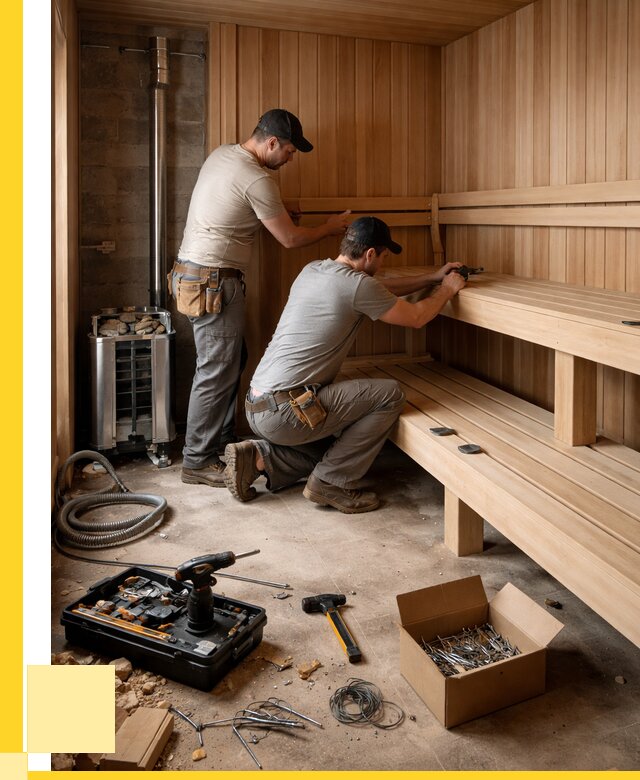 Монтаж саун под ключ в Азнакаеве от 123144 р. | ЭриданЗнк