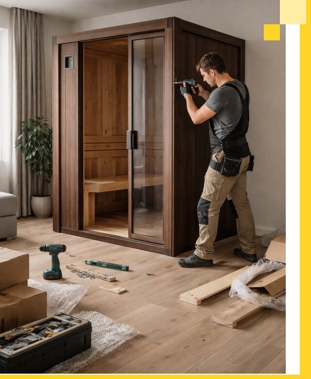 Установка и производство мини саун под ключ в Азнакаеве