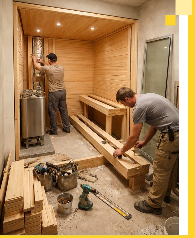 Проектирование и установка домашних саун под ключ в Азнакаеве