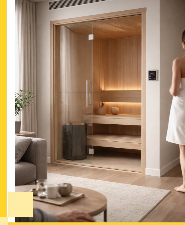 Сауна в квартире под ключ в Азнакаеве от 123144 р. ЭриданЗнк