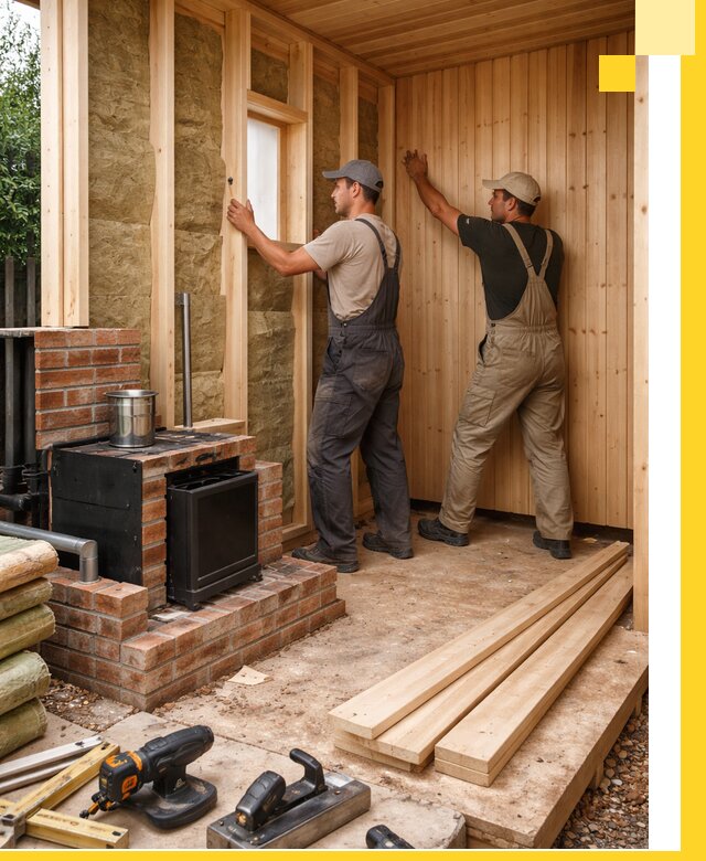 Строительство и установка дачных саун под ключ в Азнакаеве