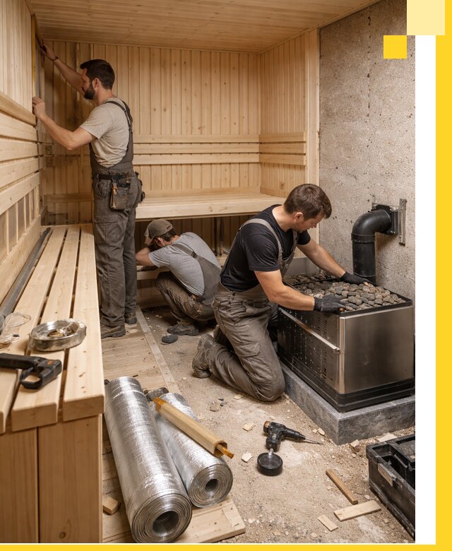 Индивидуальные сауны на заказ в Азнакаеве под ключ, проект и монтаж