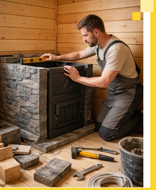 Производство и установка печей для саун под ключ в Азнакаеве