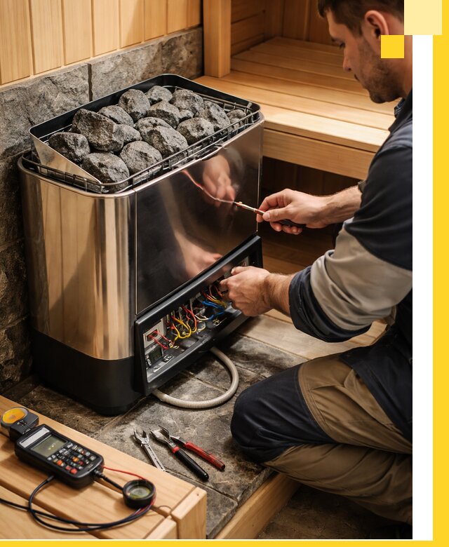 Продажа и установка электрокаменок для саун в Азнакаеве