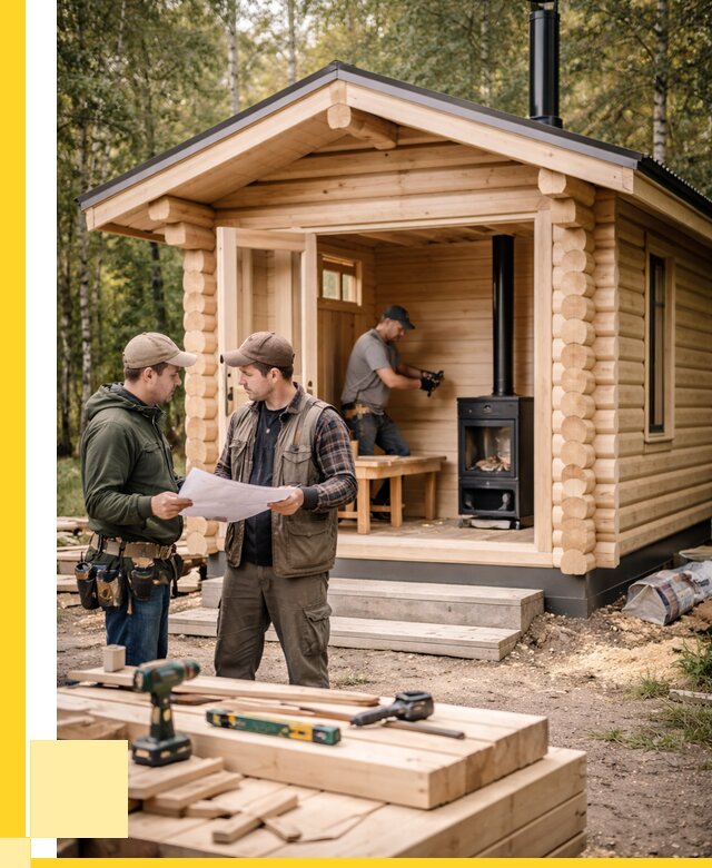 Монтаж бань под ключ в Азнакаеве — от 205240 р. | ЭриданЗнк