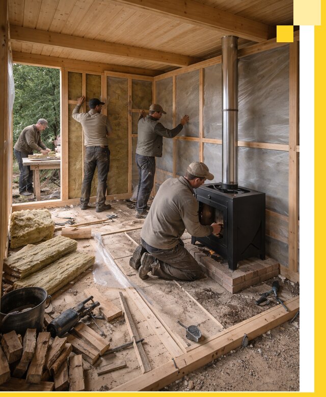 Профессиональный монтаж бань под ключ в Азнакаеве для дома