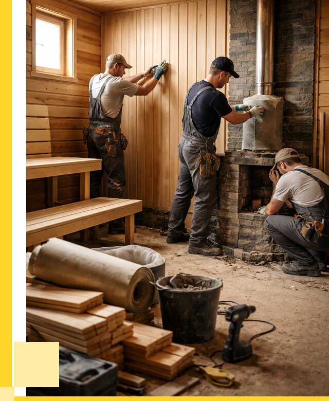 Ремонт бань под ключ в Азнакаеве от 46179 р. | ЭриданЗнк