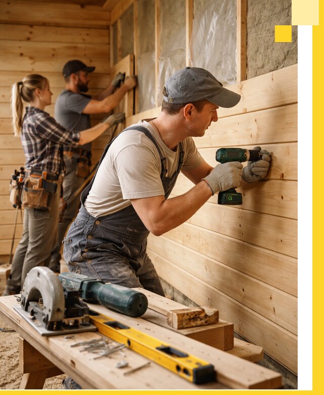 Обшивка бань под ключ в Азнакаеве: отделка стен и потолков