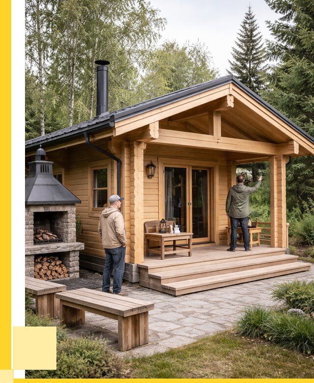 Деревянные бани под ключ в Азнакаеве от 461790 р. | ЭриданЗнк