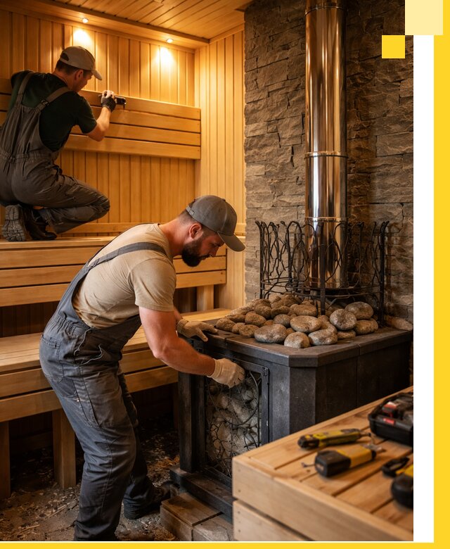 Комплексный дизайн бань, саун и зон отдыха в Азнакаеве