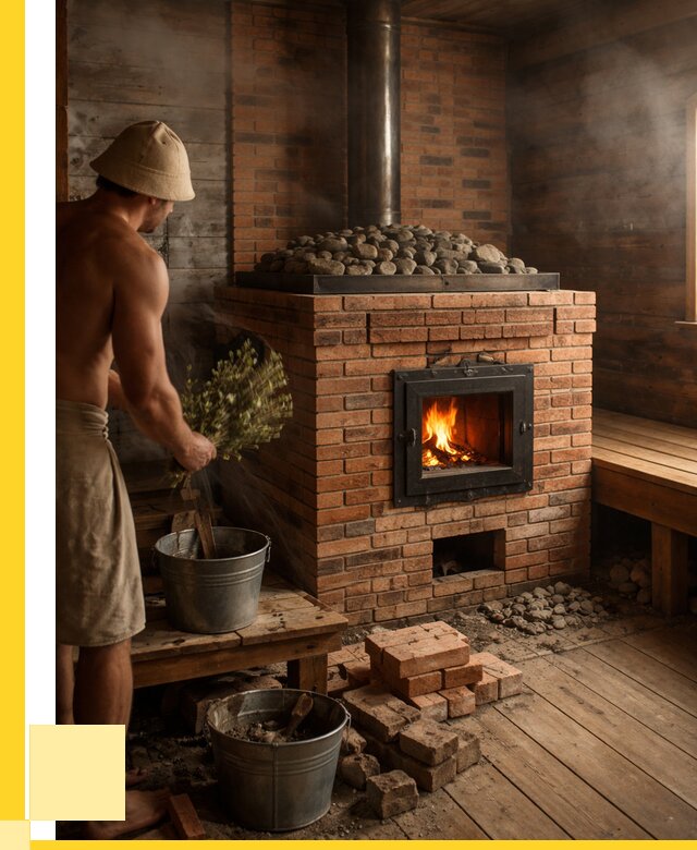 Кирпичные банные печи в Азнакаеве от 92358 р. | ЭриданЗнк