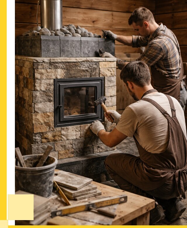 Облицовка банной печи в Азнакаеве от 15393 р. | ЭриданЗнк