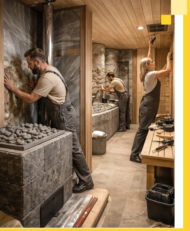 Строительство бань и SPA процедур в Азнакаеве под ключ и отделкой