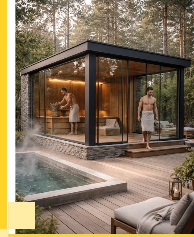 Стеклянные бани и двери в Азнакаеве от 461790 р. | ЭриданЗнк