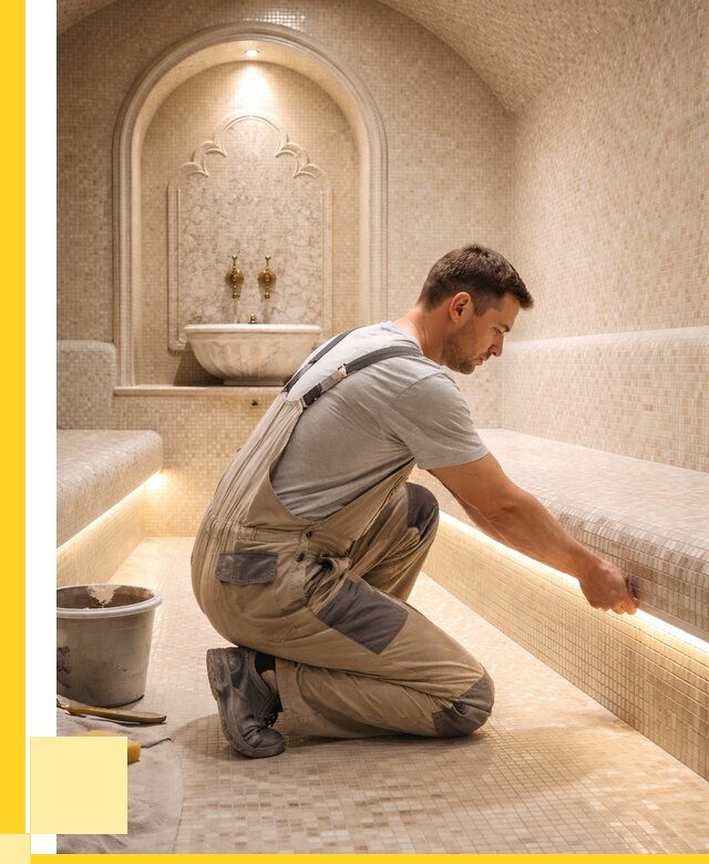 Отделка хамамов под ключ в Азнакаеве от 5644 р. | ЭриданЗнк