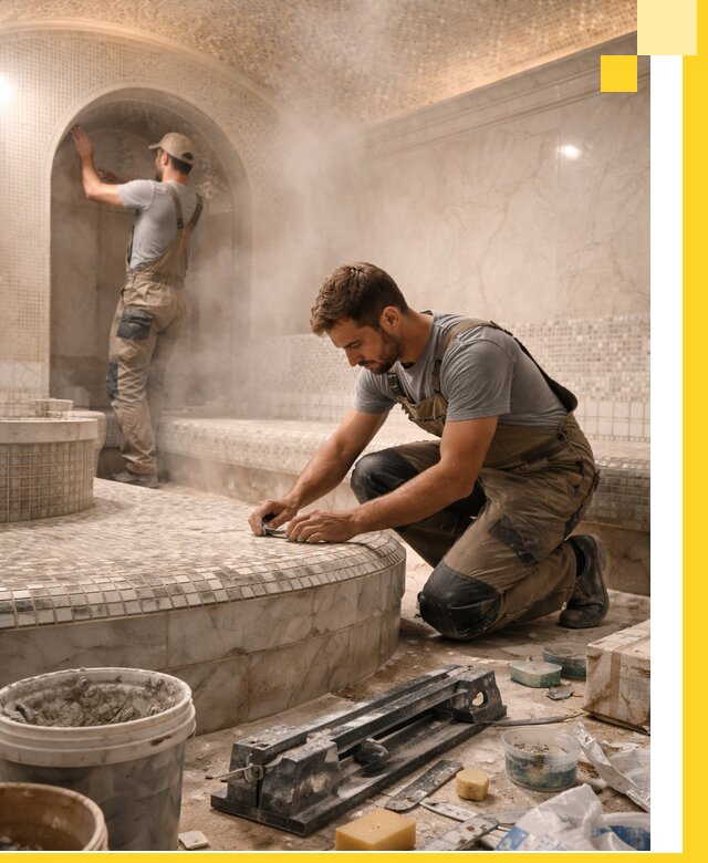 Профессиональный дизайн хамама и SPA под ключ в Азнакаеве