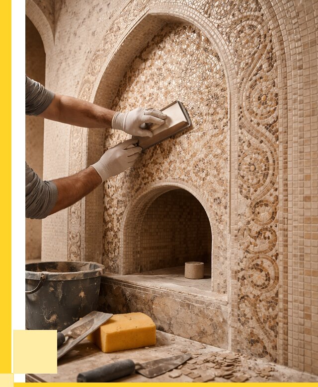 Мозаика для хамама в Азнакаеве под ключ от 5131 р. | ЭриданЗнк