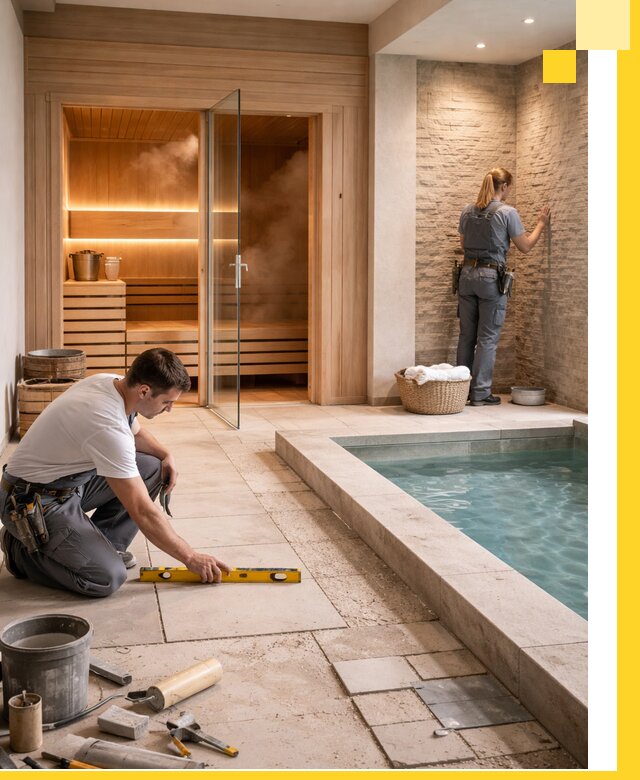 Комплексный дизайн и отделка интерьеров SPA под ключ в Азнакаеве